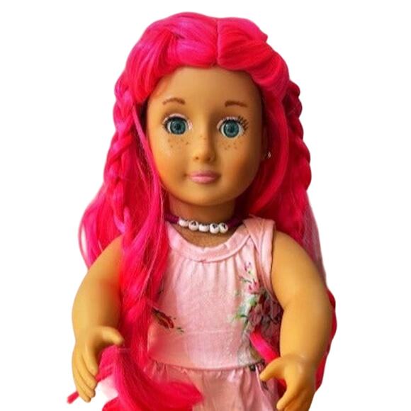 OOAK Custom Our Generation Doll with floor-length hot pink hair! Kendra! - Picture 1 of 4